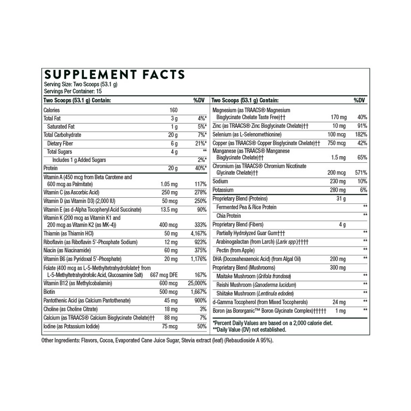 VeganPro Complex - Chocolate 28 oz - Clinical Nutrients