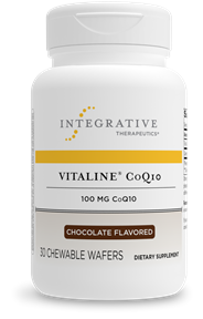Vitaline CoQ10 100 mg - Chocolate Flavored 30 chew wafers - Clinical Nutrients