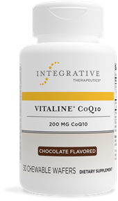 Vitaline CoQ10 200 mg - Chocolate Flavored 30 chew wafers - Clinical Nutrients
