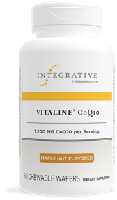 Vitaline CoQ10 300 mg - Maple Nut Flavored 60 chew wafers - Clinical Nutrients