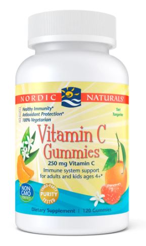 Vitamin C Gummies Tart Tangerine 120 Gummies - Clinical Nutrients