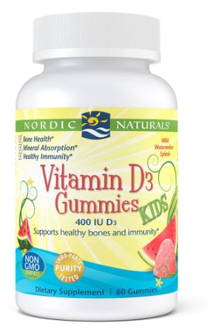 Vitamin D3 Kids Gummies Wild Watermelon Splash 60 Gummies - Clinical Nutrients
