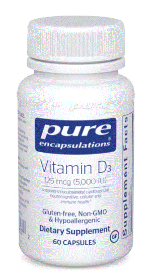 Vitamin D3  125 mcg (5,000 IU) 30's (30 day) - Clinical Nutrients