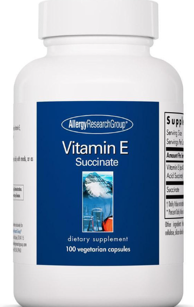 Vitamin E Succinate 100 Vegetarian  Capsules - Clinical Nutrients