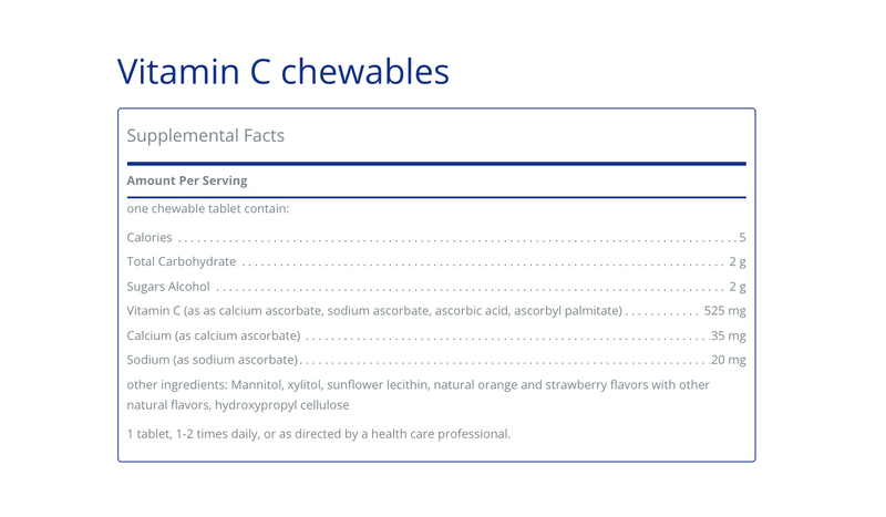 Vitamin C chewables - Clinical Nutrients