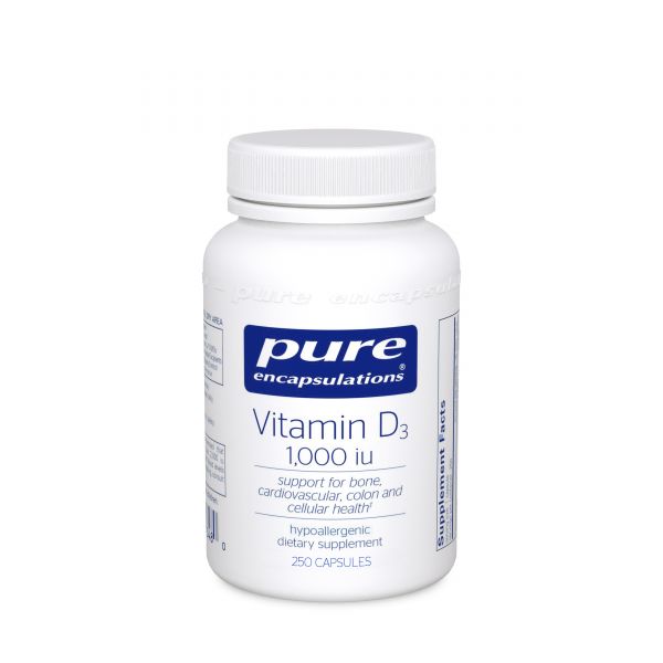 Vitamin D3 25 mcg 1000 IU 120C - Clinical Nutrients