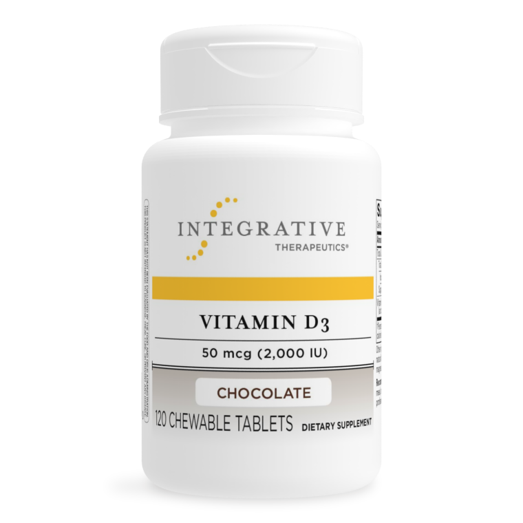 Vitamin D3 2,000 IU - Chocolate Flavored 120 chew. tabs - Clinical Nutrients