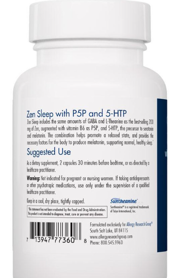Zen Sleep with P5P and 5-HTP 60 Capsules - Clinical Nutrients