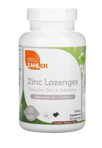 Zinc Lozenges Elderberry Flavor 90 Lozenges - Clinical Nutrients