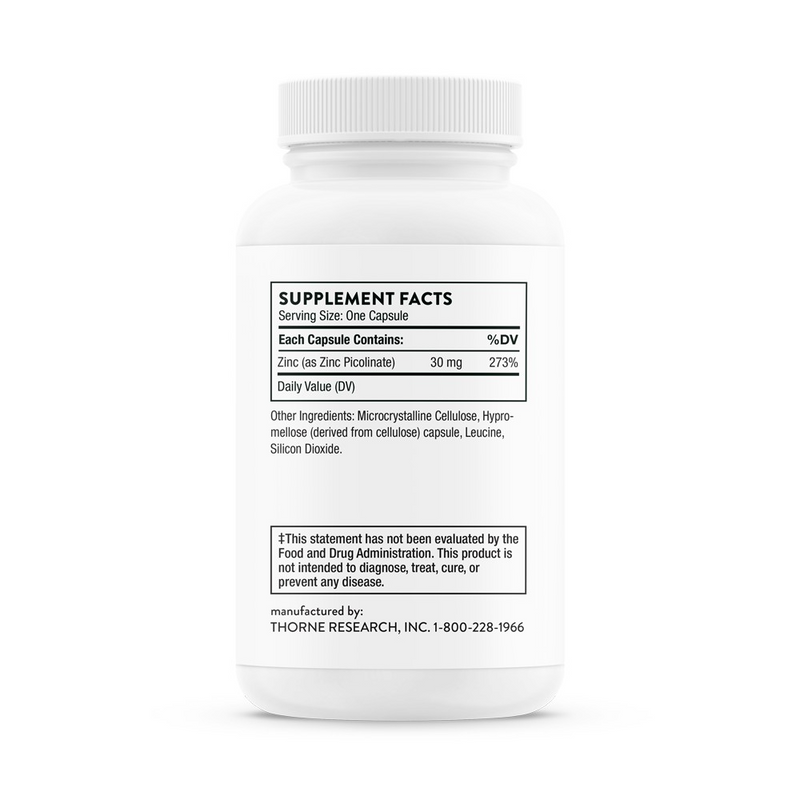 Zinc Picolinate 30 mg 60 CT (NSF certified for sport) - Clinical Nutrients