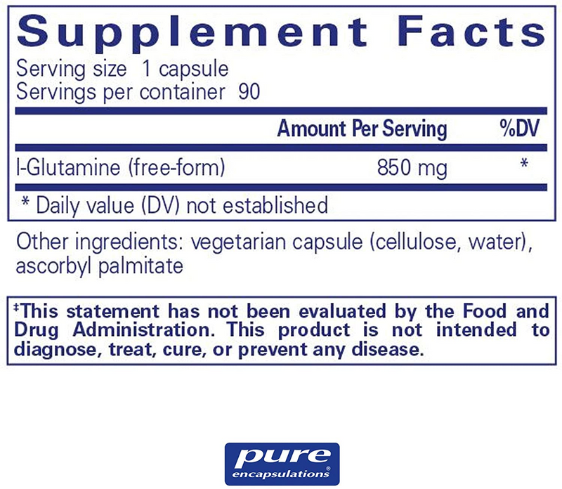 l-Glutamine 850 mg 90C - Clinical Nutrients